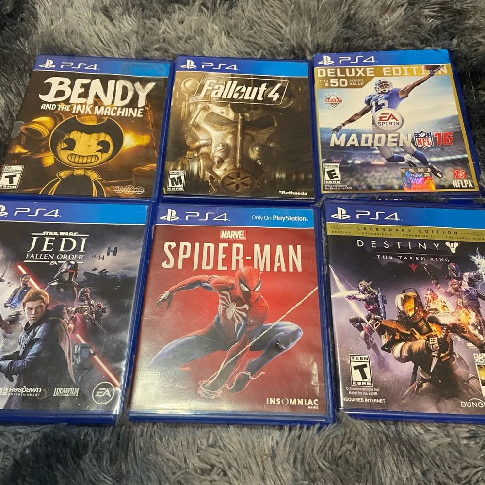 Sony PS4 Game Collection - Blue Cases
